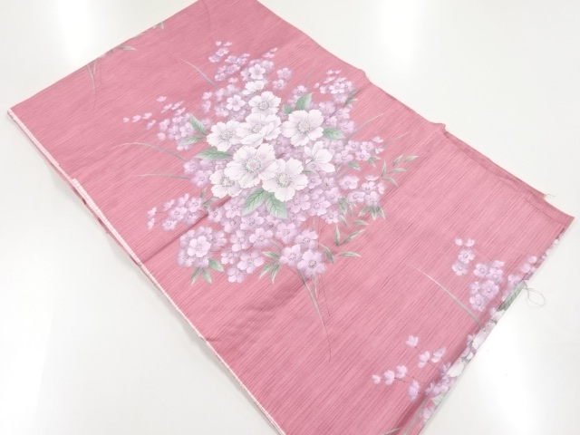 JAPANESE KIMONO / ANTIQUE CLOTH / FLOWER